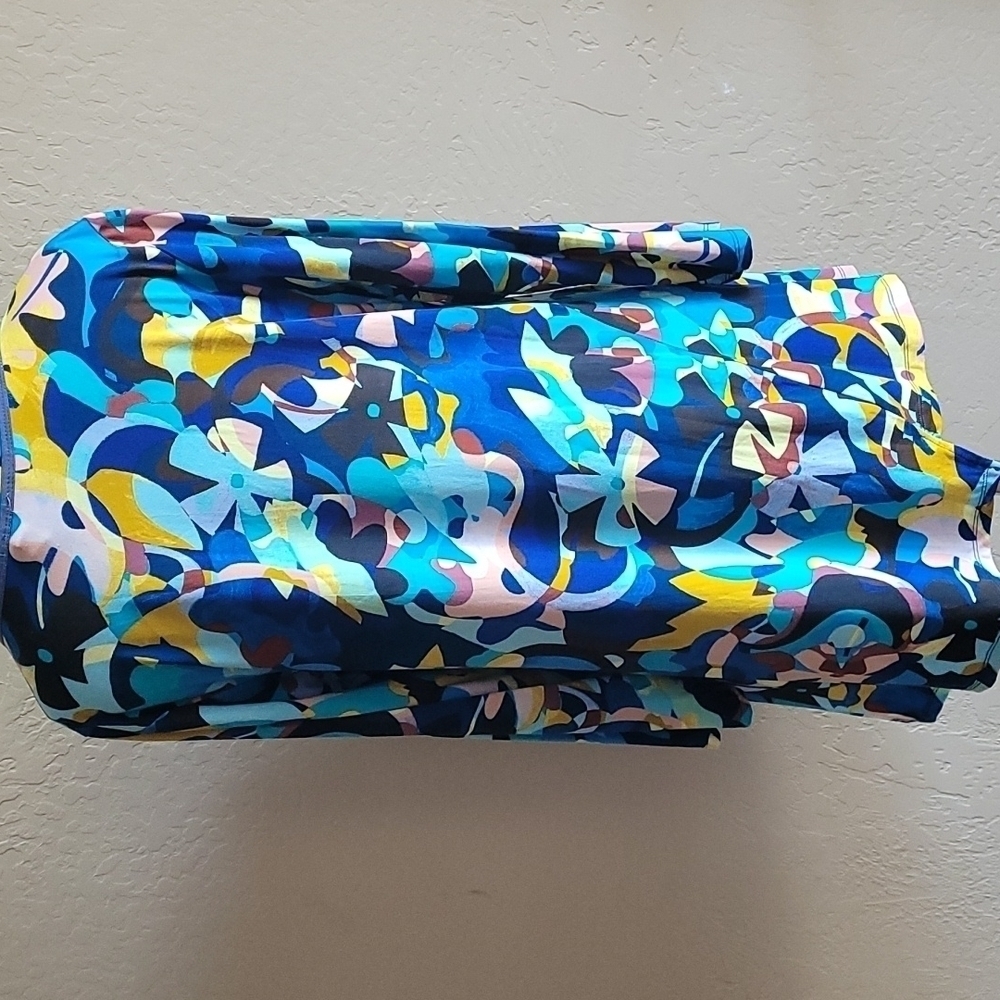 COPY - LOGO blue floral tunic POCKETS S - Picture 4 of 9